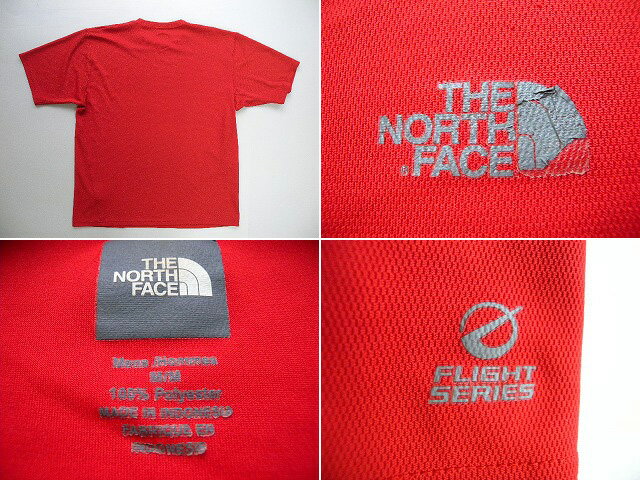 【8/30 24h限定 ポイント5倍!】 ■ノースフェイスTHENORTHFACE VAPORWICK半袖Tシャツ(M)赤■返品不可■