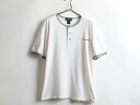 【7/15 555円OFFクーポン×P最大8倍!】 ■返品不可■ 90's■ラルフローレンポロスポーツPOLO SPORTヘンリーネック半袖Tシャツ白(M)メンズ レディース