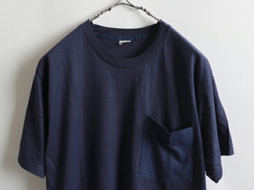 80s USA製 デッドストック ★ Union Underwear ユニオンアンダーウェア フルーツオブザルーム 半袖 無地 ポケット Tシャツ (メンズ 男性 M)