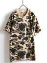 80s USA製 ★ CINDERELLA KNTG MILLS INC ニッティングミルズ ダックハンター カモ 柄 半袖 ポケット Tシャツ ( メンズ 男性 M ) 80年代