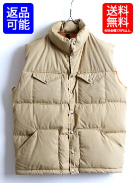 80's 茶タグ The North face ビンテージ USA製 ■ ノースフェイス ダウン ベスト ( 男性 メンズ M ) アウトドア 古着 カーキ 80年代 中古| 【US古着】【古着】中古 80年代 アメリカ製 ふわふわ ふかふか もこもこ ヴィンテージ 刻印スナップ 重ね着 USED 4ポケット