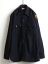 【7/9 最大半額SALE&ポイント5倍!!】 ★ The America 長袖 ウール オフィサー シャツ ( メンズ 男性 L程) ウールシャツ 長袖シャツ...