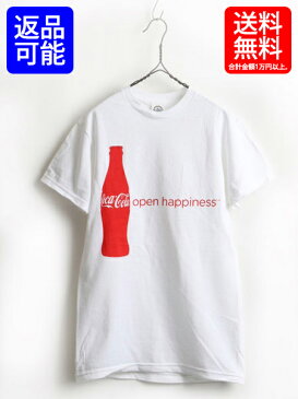 新品 希少サイズ S ■ コカコーラ Coca Cola プリント 半袖 Tシャツ ( 男性 メンズ ) 古着 アドバタイジング DELTA 企業物 白 半袖Tシャツ| 【古着】中古 プリントT プリントTシャツ クルーネック 企業 デルタ コットン ホワイト デッドストック 新古品 販促 ヘビーウェイト