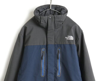 日本未発売モデル ■ ノースフェイス プリマロフト 中綿 ソフトシェル パラダイム ジャケット ( メンズ L ) 古着 The North Face TNF APEX| 中古 ナイロンジャケット 中綿ジャケット マウンテンパーカー マンパ Paradigm Jacket ネイビー チャコールグレー PRIMALOFT ANJV