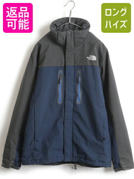 日本未発売モデル ■ ノースフェイス プリマロフト 中綿 ソフトシェル パラダイム ジャケット ( メンズ L ) 古着 The North Face TNF APEX| 中古 ナイロンジャケット 中綿ジャケット マウンテンパーカー マンパ Paradigm Jacket ネイビー チャコールグレー PRIMALOFT ANJV