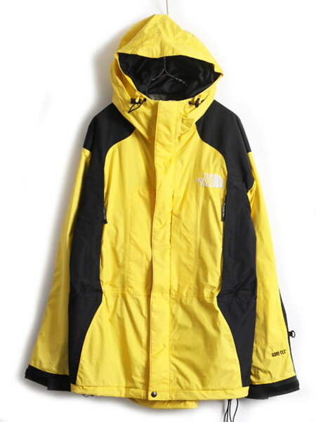 【10/8 マラソン7倍!】 90's オールド ■ ノースフェイス GORETEX ゴアテックス ナイロン マウンテンライト ジャケット ( メンズ L ) 古着 90年代 The North Face| 中古 男性 ノース ジャンパー ナイロンジャケット マンパ マウンテンパーカー アウトドア ウェア 2トーン