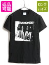 人気 黒 00s オールド ■ RAMONES ラモーンズ プリント 半袖 Tシャツ ( メンズ レディース S ) 古着 プリントT ロックT バンドT モノトーン| 中古 00年代 プリントTシャツ 半袖Tシャツ ロックTシャツ バンT バンドTシャツ クルーネック ブラック 男女兼用 パンク アメカジ