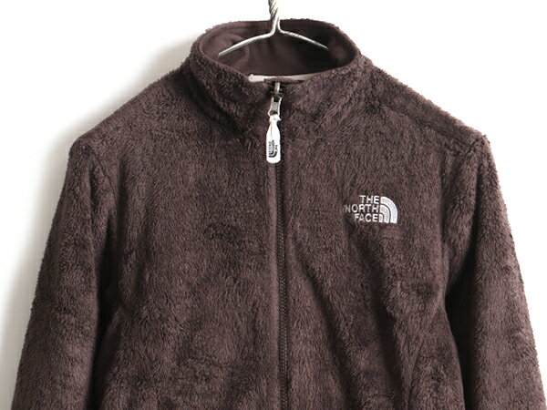 【8/30 6h限定 ポイント9倍!!】 日本未発売 US企画 希少サイズ S ■ ノースフェイス フルジップ 毛長 フリース ジャケット ( レディース ) 古着 The North Face OSITO2 茶| 中古 女性 アウトドア ジャンパー ブルゾン もこもこ フリースジャケット ジップアップ ハイネック