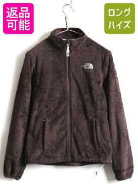 【8/30 6h限定 ポイント9倍!!】 日本未発売 US企画 希少サイズ S ■ ノースフェイス フルジップ 毛長 フリース ジャケット ( レディース ) 古着 The North Face OSITO2 茶| 中古 女性 アウトドア ジャンパー ブルゾン もこもこ フリースジャケット ジップアップ ハイネック