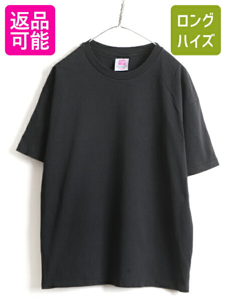 90s USA製 人気 黒 ■ Hanes ヘインズ 100% コットン 半袖 Tシャツ ( メンズ L ) 古着 90年代 アメリカ製 オールド 無地 ビッグシルエット| 中古 90's 米国製 半袖Tシャツ 無地Tシャツ シングルステッチ カットソー クルーネック ブラック 無地T アメカジ US古着のサムネイル