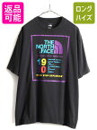 40周年記念モデル ■ ノースフェイス TRANS ANTARCTICA EXPEDITION 90 プリント 半袖 Tシャツ ( メンズ XL ) 古着 The North Face 南極 黒| 中古 限定モデル 南極大陸横断探検隊 プリントTシャツ 半袖Tシャツ 大きいサイズ ブラック ノース クルーネック ロゴT アメカジ