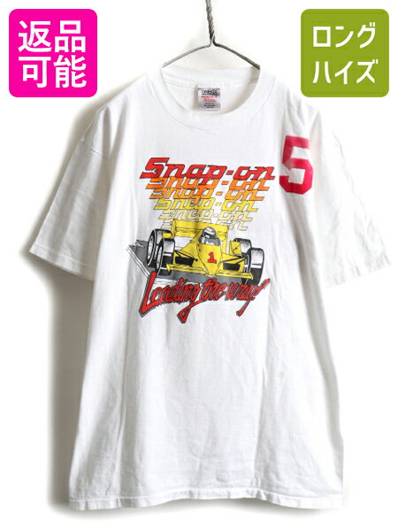 �ڥޥ饽�����Ⱦ��SALE������� 90s USA�� �礭�������� XL �� SNAP ON ξ�� �ץ��� Ⱦµ T����� ( ��� ) ���� 90ǯ�� ��...