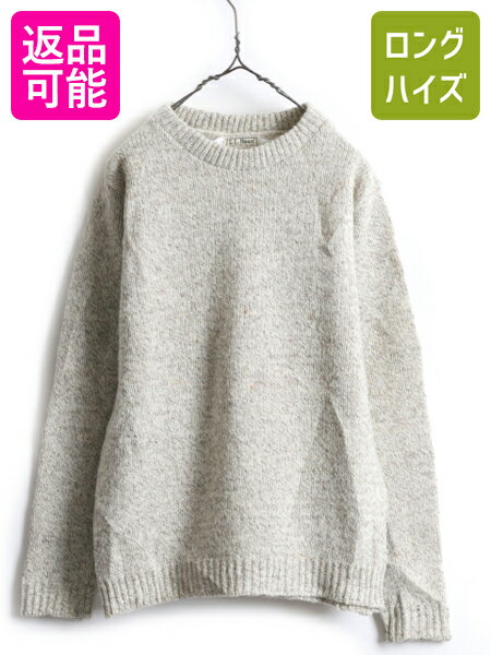 【11/23 48h限定555円OFF×P5倍!】 80s USA製 ■ エルエルビーン 長袖 ウール ニット セーター ( レディ..