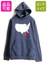 US企画 日本未発売 ■ ノースフェイス バックヤード プロジェクト スウェット フード パーカー ( メンズ M ) 古着 USA製 トレーナー 裏起毛| 中古 ノース The North Face アメリカ製 アウトドア スウェットパーカー フードパーカー スエット フーディー プルオーバー 青 灰(4)