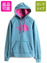 【4/30 6h限定 555円OFF×P8倍!!】 ■ ノースフェイス プリント スウェット フード パーカー ( レディース XS 程) The North ...
