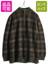 【9/6 最大半額SALE&店内ポイント5倍!】 90s 大きいサイズ XL ■ LAUREN ラルフローレン チェック ハイネック コットン ニット セーター レディース 1X ポロ 90年代 オールド POLO| 中古 90's ローレン ラルフ RALPH ニットセーター 長袖ニット 長袖セーター コットンセータ