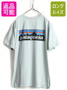 15年製 ■ パタゴニア プリント 半袖 Tシャツ メンズ M 古着 PATAGONIA アウトドア オーガニック コットン フィッツロイ p-6 ボックスロゴ 中古 ロゴTシャツ 半袖Tシャツ プリントTシャツ ロゴTシャツ クルーネック オーガニックコットン P6 ライトグリーン アメカジ