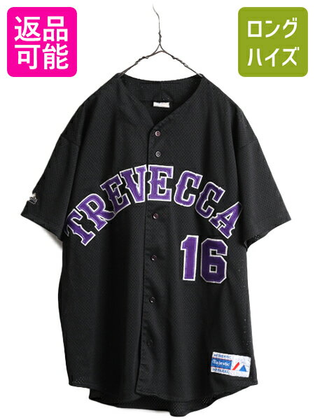 【6/2 10%OFFクーポン 23:59まで!】 90s USA製 大きいサイズ XL ■ MLB オフィシャル Majestic トレヴェ..