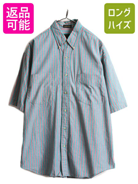 Eddie Bauer L/古着 エディーバウアー 半袖 シャツ メンズ 90s