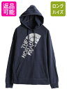 【4/30 6h限定 555円OFF×P8倍!!】 ■ ノースフェイス ロゴ プリント スウェット フード パーカー ( レディース L ) 古着 The No...