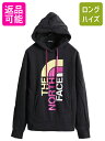 【6/22 マラソン限定クーポン&P5倍!】 ■ ノースフェイス ロゴ プリント スウェット フード パーカー レディース S / The North Face...