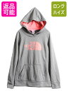 【6/22 マラソン限定クーポン&P5倍!】 ジャージ 素材 ■ ノースフェイス プリント スウェット フード パーカー レディース M / The North...