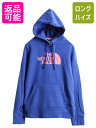 【6/22 マラソン限定クーポン&P5倍!】 ■ ノースフェイス プリント スウェット フード パーカー レディース M / 古着 The North Face...