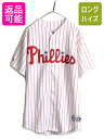 【4/30 6h限定 555円OFF×P8倍!!】 ■ MLB オフィシャル Majestic フィリーズ ベースボール シャツ メンズ L 程/ 古着 ゲーム...