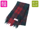 【7/9 最大半額SALE&ポイント5倍!!】 90s スコットランド製 Highland Home Industries モヘア マフラー メンズ レディース...