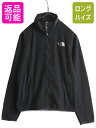 【4/20 24h限定 P4倍 10 OFF 】 ノースフェイス フルジップ フリース ジャケット レディース XS / 古着 The North Face ハイネック ジャンパー ブルゾン 薄手 インナー 黒 中古 ノース ブラック フリースジャケット ジップアップ ジップインジップ アウトドア ワンポイント