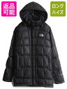 US企画 ノースフェイス ダウン ハーフ コート レディース S The North Face アウトドア ジャケット 600フィル キルティング フード付き 黒 古着 中古 日本未発売 ノース ブラック ダウンコート ダウンジャケット ハーフコート ナイロン ナイロンジャケット 防寒 アメカジ