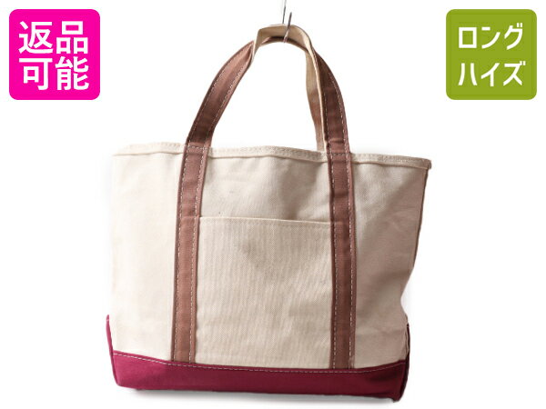 クレイジーパターン USA製 エルエルビーン キャンバス トート バッグ M / 古着 LLBEAN ジップトップ ナチュラル アメリカ製 ハンドバッグ| 中古 LLビーン トートバッグ メンズ レディース シンプル MADE IN USA 生成り レアデザイン 米国製 かばん マルチカラー アメカジのサムネイル