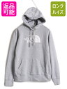 【6/22 マラソン限定クーポン&P5倍!】 ノースフェイス プリント スウェット フード パーカー レディース M 古着 The North Face アウト...