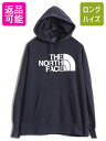 【6/22 マラソン限定クーポン&P5倍!】 ノースフェイス プリント スウェット フード パーカー レディース L 古着 The North Face アウト...