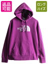 【マラソン限定400円OFFクーポン&P5倍!】 ノースフェイス プリント スウェット フード パーカー レディース M アウトドア The North Face トレーナー プルオーバー 裏起毛 パープル| 古着 中古 ノース スエット プリントパーカー ロゴパーカー スウェットパーカー フードパ(4)