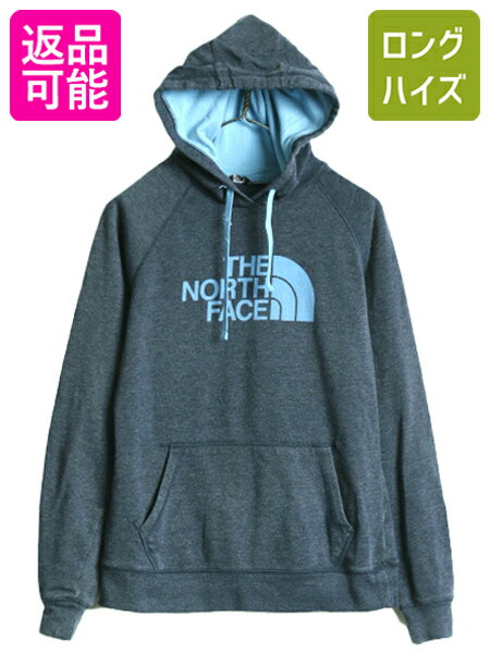 【2/9 15名様限定10%OFF&最大半額SALE!】 ノースフェイス プリント スウェット フード パーカー レディース M 古着 The North Face アウトドア トレーナー プルオーバー 裏起毛 薄手| 中古 ノース スエット スウェットパーカー プリントパーカー フードパーカー ロゴパーカ