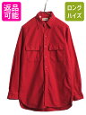 【7/8 最大半額SALE&ポイント5倍!!】 80s エルエルビーン コットン シャモア クロス シャツ メンズ M / 古着 80年代 ヴィンテージ 旧タグ...