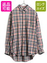 【7/9 最大半額SALE&ポイント5倍!!】 00s OLD GAP チェック フランネル 長袖 ボタンダウン シャツ メンズ XL 程/ 00年代 オールド...
