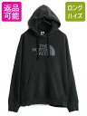 【7/9 最大半額SALE&ポイント5倍!!】 ノースフェイス プリント スウェット フード パーカー メンズ L 古着 The North Face トレーナ...