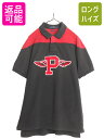 【5/5 48h限定10%OFF×P4倍!!】 ポロ ラルフローレン P-WING ワッペン 鹿の子 半袖 ポロシャツ メンズ XL / 古着 半袖シャツ ラガ...