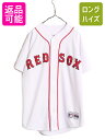 【4/30 6h限定 555円OFF×P8倍!!】 MLB オフィシャル Majestic レッドソックス ベースボール シャツ メンズ M 程/ 古着 ユニフ...