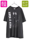  00s ★ ビリージョエル x エルトンジョン ツアー プリント Tシャツ メンズ XL / 00年代 オフィシャル 当時物 バンド シングルステッチ 黒| ブラック ロック 古着 中古 00's 2001 オールド 半袖Tシャツ プリントTシャツ プリントT バンド