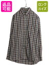 【7/9 最大半額SALE&ポイント5倍!!】 90s USA製 エディーバウアー チェック ボタンダウン シャツ メンズ L 90年代 オールド Eddie ...