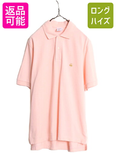 【10/25 48h限定10%OFFクーポン&P5倍!!】 ブルックスブラザーズ 鹿の子 半袖 ポロシャツ メンズ S / 古着 Brooks Brothers 346 半袖シャツ ワンポイント オリジナル フィット ピンク| 中古 ブルックス 半袖ポロシャツ 鹿の子ポロシャツ 半袖ポロ カジュアル カノコ シャツ O