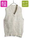 【7/10 26h限定10%OFFクーポン配布】 80s ■ エルエルビーン Vネック ウール ニット ベスト ( メンズ レディース M ) 80年代 ビンテ...