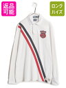 2012年 オリンピック アメリカ代表 ポロ ラルフローレン 長袖 ラガーシャツ メンズ XL / 古着 長袖シャツ ラグビー シャツ ナンバリング 白| 中古 POLO RALPH LAUREN ラルフ 大きいサイズ ロンドン 五輪 限定モデル ラガー ラグビーシャツ ポロシャツ コットン ホワイト USED