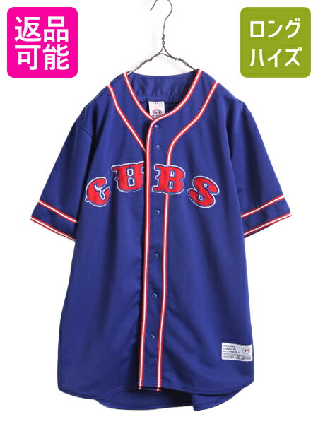 MLB オフィシャル TRUE FAN カブス ベースボール シャツ メンズ M / 古着 ゲームシャツ ユニフォーム メジャーリーグ 半袖シャツ 大リーグ| 中古トゥルーファン ユニホーム 野球 ベースボールシャツ ゲーム ジャージ 重ね着 ブルー 青 シカゴ CHICAGO CUBS アメカジ USED