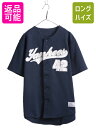 【7/8 最大半額SALE&ポイント5倍!!】 MLB オフィシャル TRUE FAN ヤンキース 半袖 ベースボール シャツ メンズ XL 程/ ゲームシャツ...
