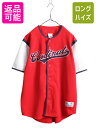 【4/30 6h限定 555円OFF×P8倍!!】 MLB オフィシャル TRUE FAN インディアンズ ベースボール シャツ メンズ L / 古着 ゲームシ...