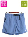 ノースフェイス ナイロン ショートパンツ メンズ S / 古着 The North Face アウトドア ショーツ 短パン 半パン スイム 海パン 水陸両用 青...